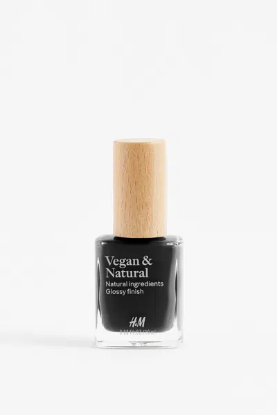 H&m Vegan & Natural Nail Polish In Piece Of Night
