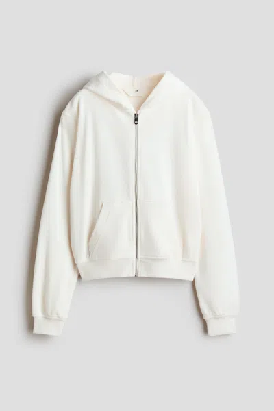 H&m Kids' Hooded Jacket In White