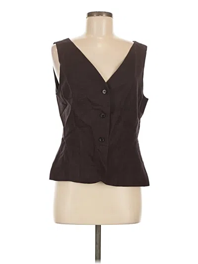 Pre-owned H&m Vest In Brown