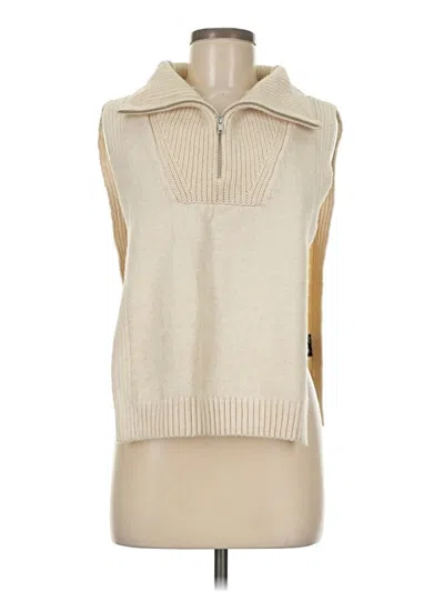 Pre-owned H&m Vest In Ivory