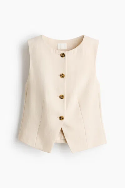 H&m Vest In Neutral