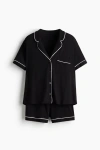 H&m Viscose-blend Pyjamas In Black