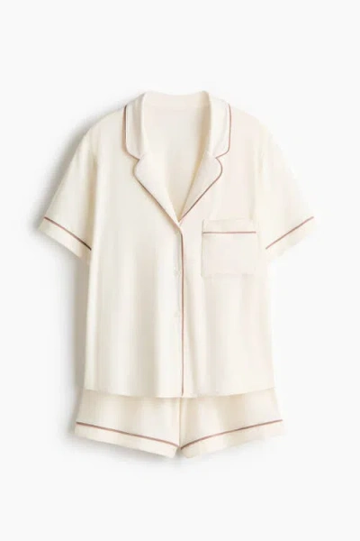 H&m Viscose-blend Pyjamas In Neutral