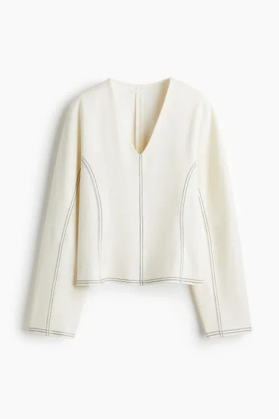 H&m V-neck Top In Multi