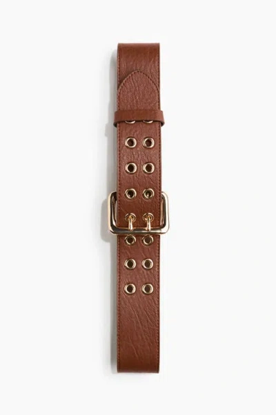 H&m Waist Belt In Brown