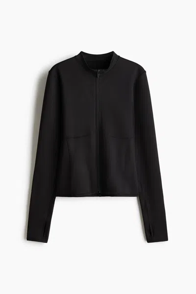H&m Warm Activewear Jacket With Drymove In Black