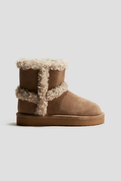 H&m Kids' Warm-lined Boots In Brown