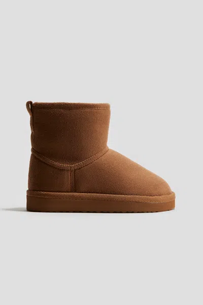H&m Warm-lined Boots In Brown