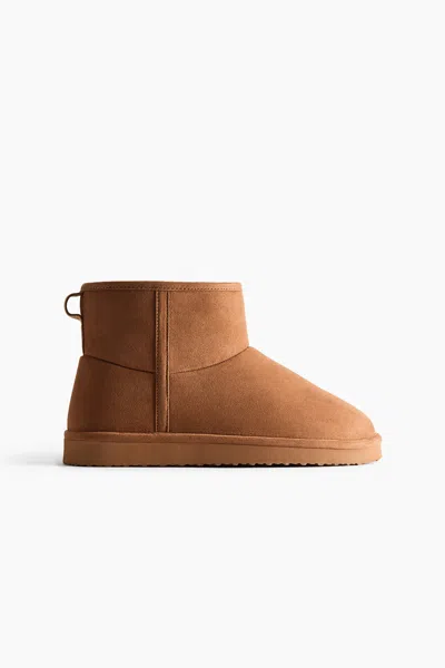 H&m Warm-lined Boots In Brown