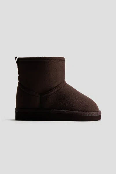H&m Warm-lined Boots In Brown