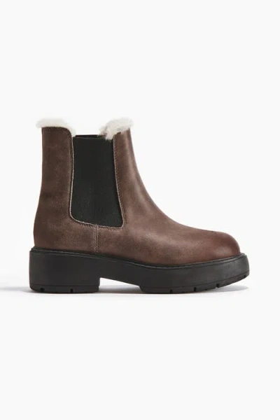 H&m Warm-lined Chelsea Boots In Brown