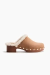 H&m Warm-lined Clogs In Brown