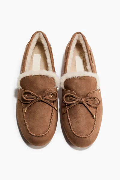 H&m Warm-lined Loafers In Brown