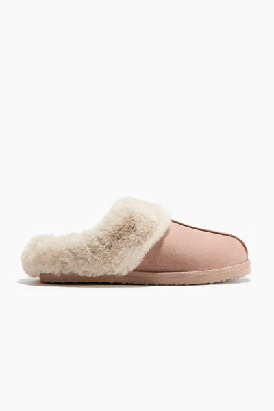 H&m Warm-lined Slippers In Pink