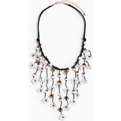 H&m Waterfall Cord Necklace In Multi