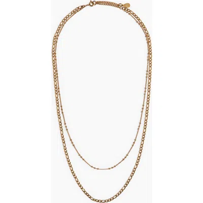 H&m Waterproof Two-strand Necklace In Gold