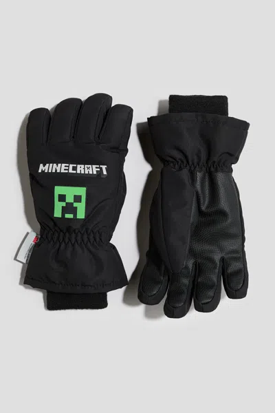 H&m Kids' Water-repellent Gloves In Black