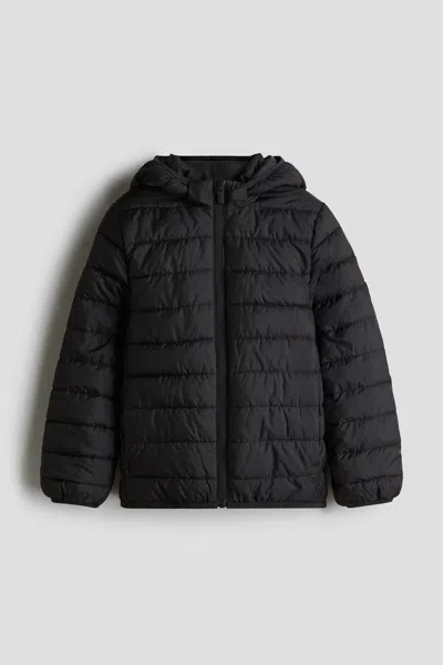 H&m Kids' Water-repellent Insulated Jacket In Black