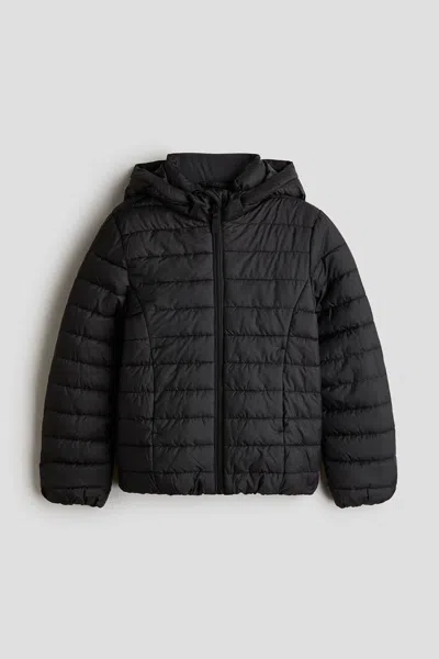 H&m Kids' Water-repellent Insulated Jacket In Black