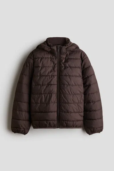 H&m Kids' Water-repellent Insulated Jacket In Brown