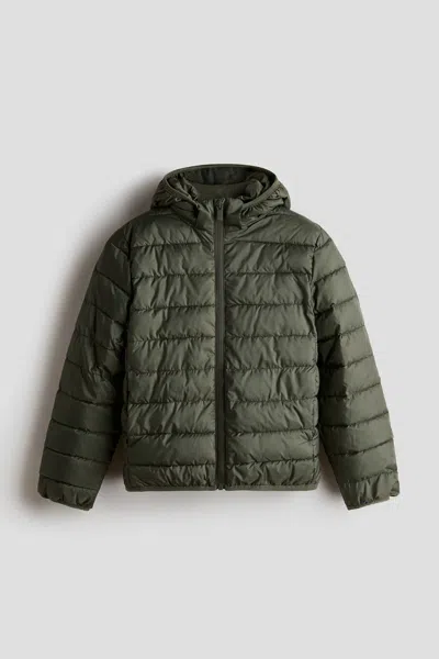 H&m Kids' Water-repellent Insulated Jacket In Green