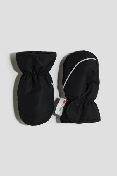 H&m Water-repellent Mittens In Black