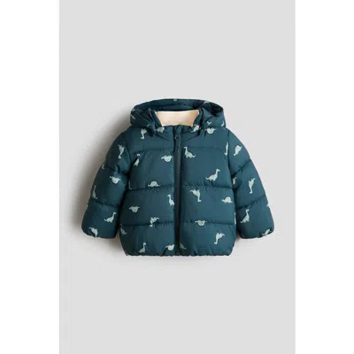 H&m Babies'  Water-repellent Puffer Jacket In Blue