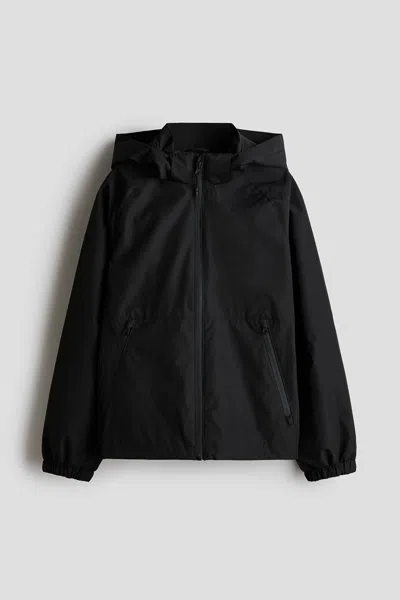 H&m Kids' Water-repellent Shell Jacket In Black