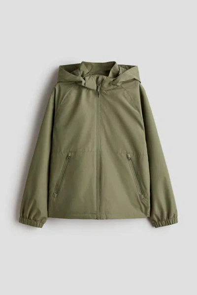 H&m Kids'  Water-repellent Shell Jacket In Green