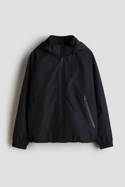 H&m Kids' Water-repellent Windbreaker In Black