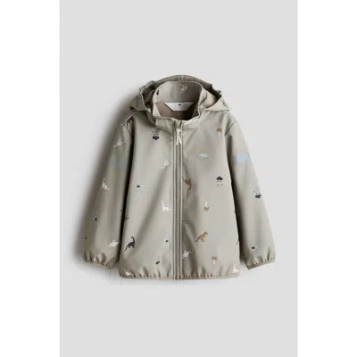 H&m Kids'  Water-resistant Softshell Jacket In Gray