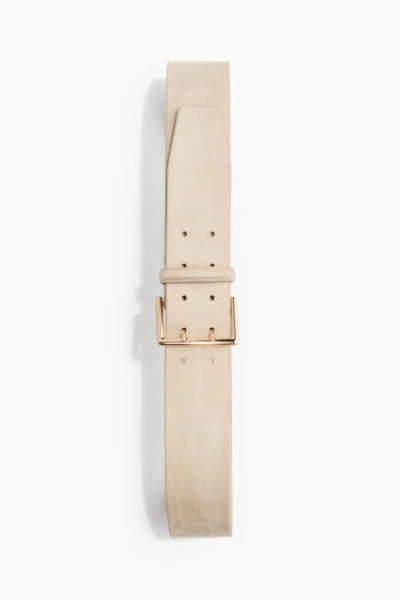 H&m Wide Belt In White