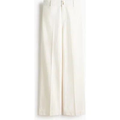 H&m Wide High Waist Jeans In Gray