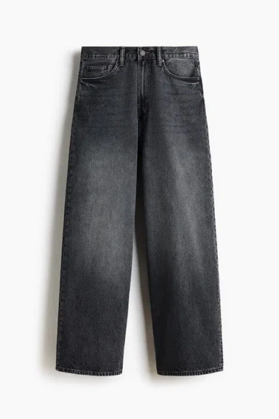 H&m Wide Jeans In Black