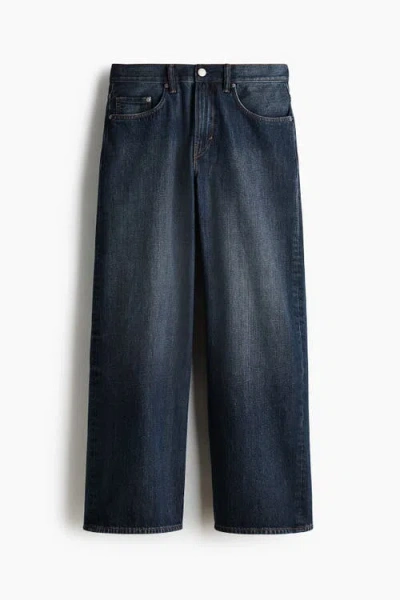 H&m Wide Jeans In Blue