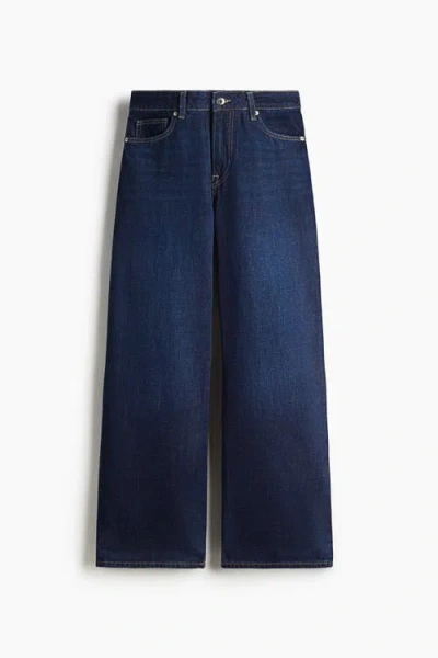 H&m Wide Regular Jeans In Blue