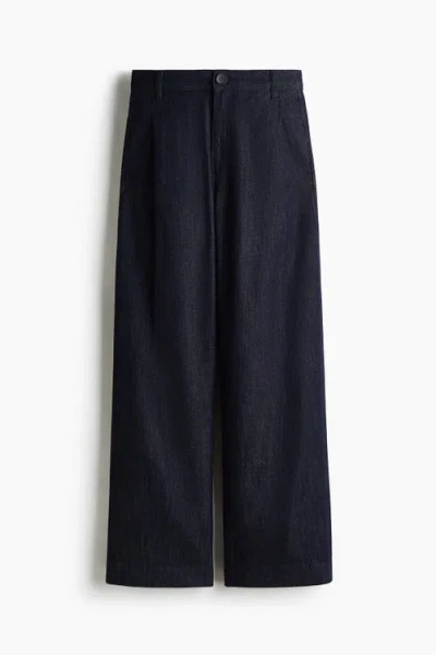 H&m Wide Regular Jeans In Blue