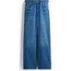 H&m Wide Regular Side-striped Jeans In Blue