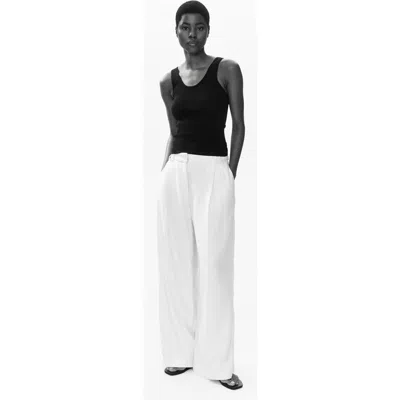 H&m Wide-leg Dress Pants In Black