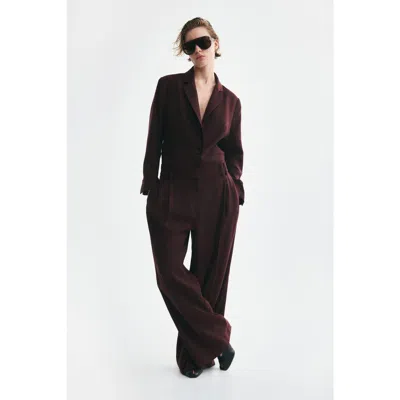 H&m Wide-leg Dress Pants In Brown