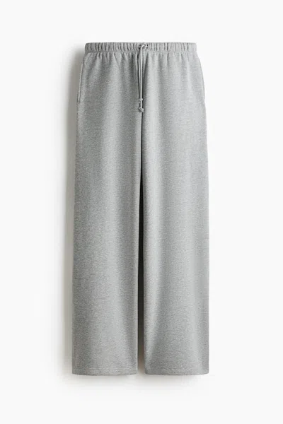 H&m Wide-leg Joggers In Gray