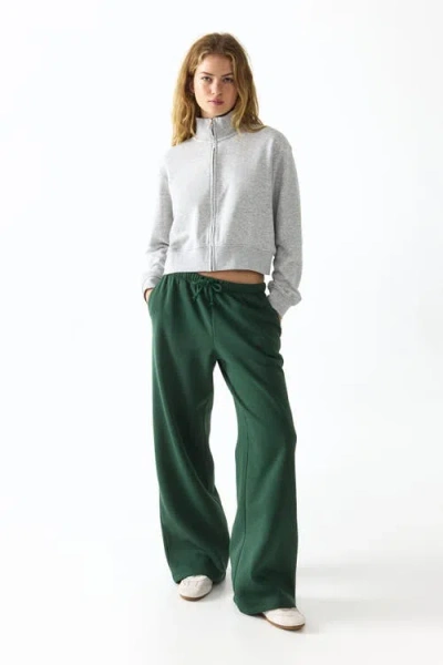 H&m Wide-leg Joggers In Green
