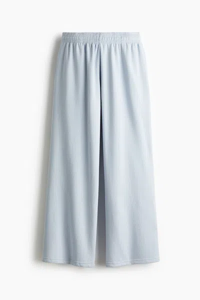 H&m Wide-leg Joggers In Blue