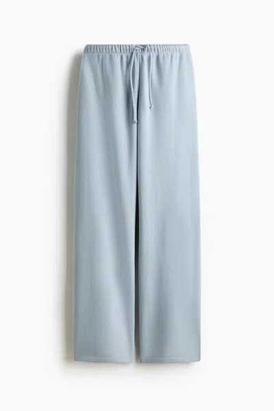 H&m Wide-leg Joggers In Blue
