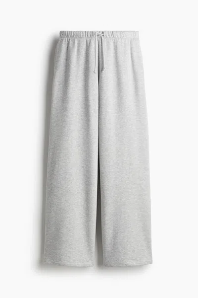 H&m Wide-leg Joggers In Gray
