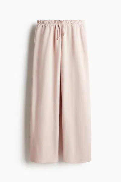 H&m Wide-leg Joggers In Pink