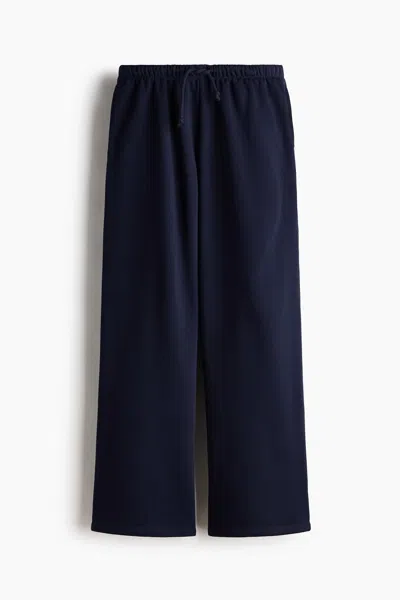 H&m Wide-leg Joggers In Blue
