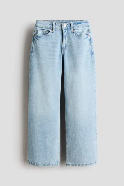 H&m Kids'  Willow Wide Leg Jeans In Blue