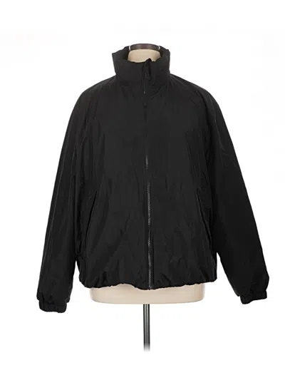 Pre-owned H&m Windbreaker Jacket In Black