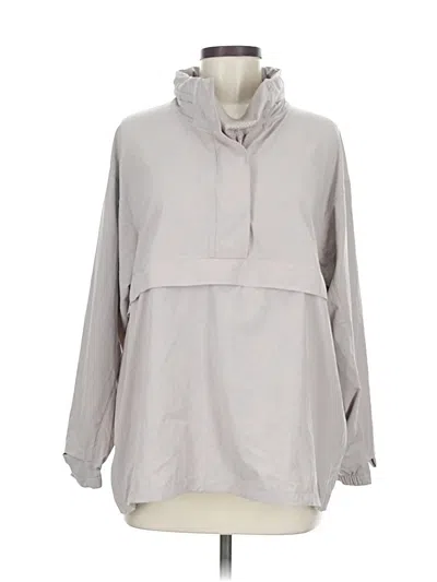 Pre-owned H&m Windbreaker Jacket In Gray